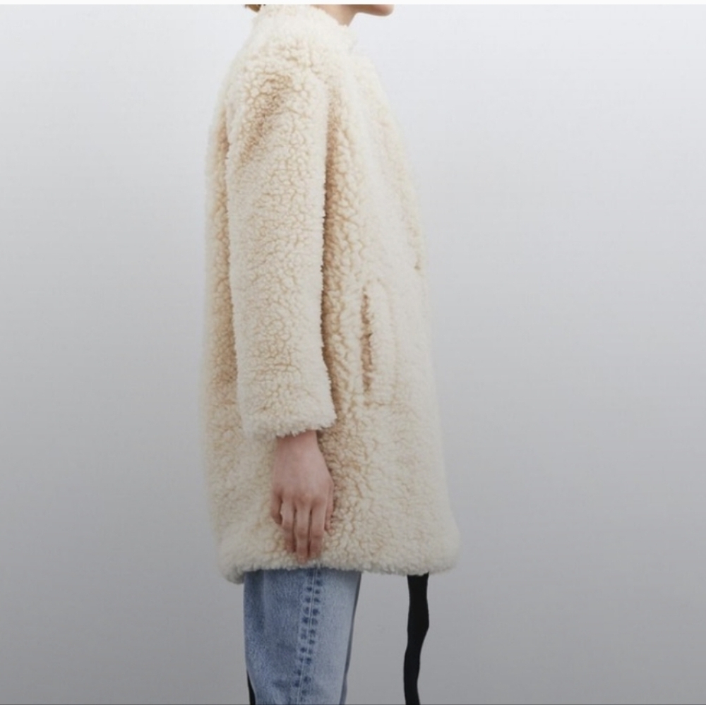 Zara Teddy Bear Fleece Coat - Picture 14 of 14